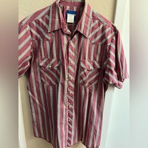 Vintage Wrangler Button Down Shirt-Men’s Large